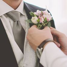 Picture of Buttonhole for groom/bestmen/father