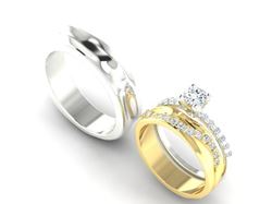 Picture of Wedding rings Cyber ​​Gold