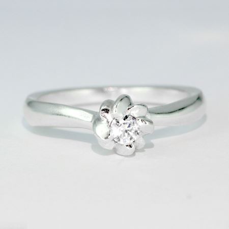 Picture of Engagement ring SANISTRA with brilliant